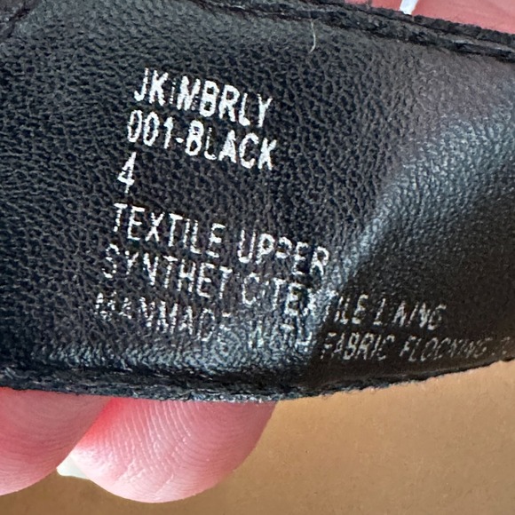 Steve Madden Kimbrly Espadrille Platform Sandal Girls Sz 4‎ Black Beach Vacation - Picture 10 of 10